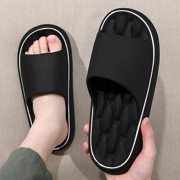Unisex Shower Slides With Massage Footbed