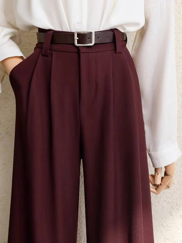 High Waisted Wide Leg Trousers