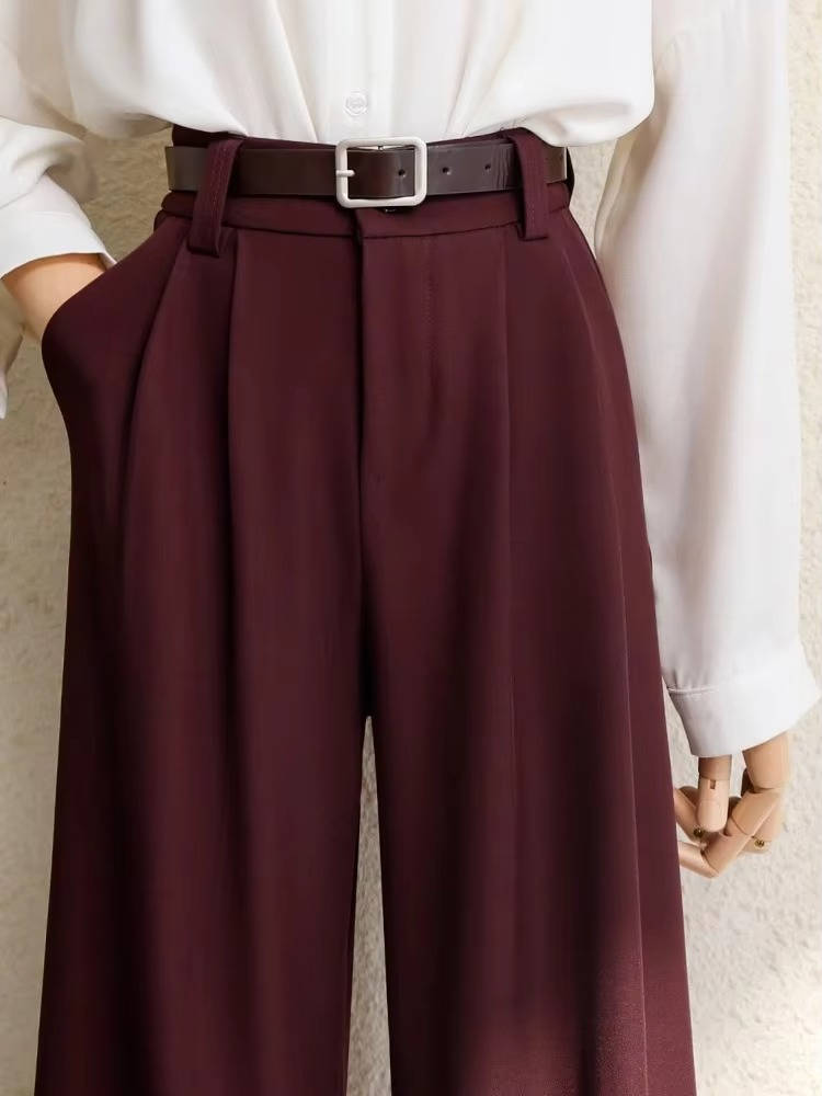 High Waisted Wide Leg Trousers
