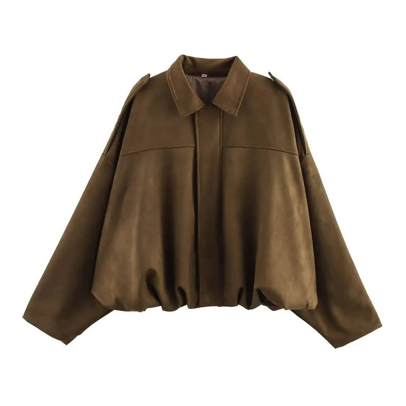 Women's Cropped Jacket with Collar