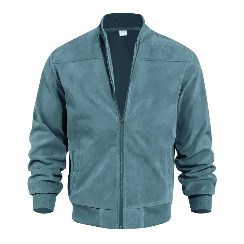 Suede Bomber Jacket For Men