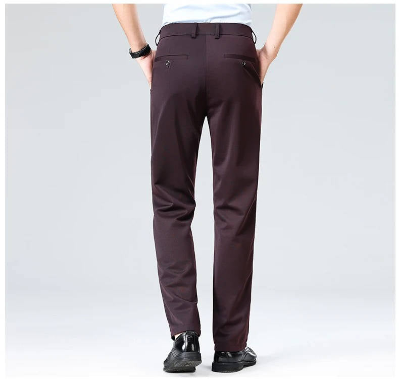 Men's Lightweight Stretch Slim Fit Dress Pants
