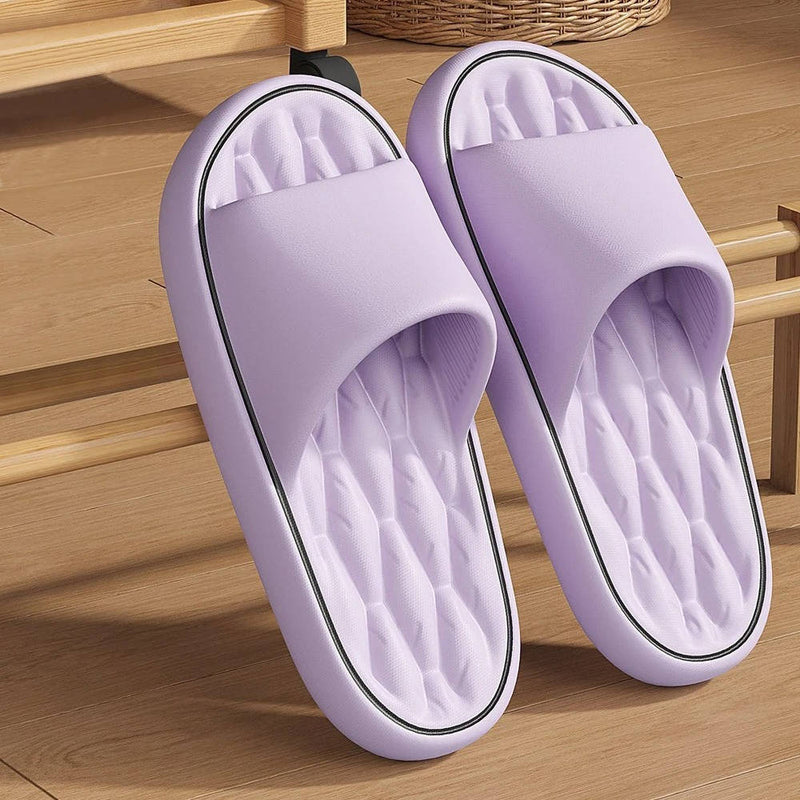 Unisex Shower Slides With Massage Footbed