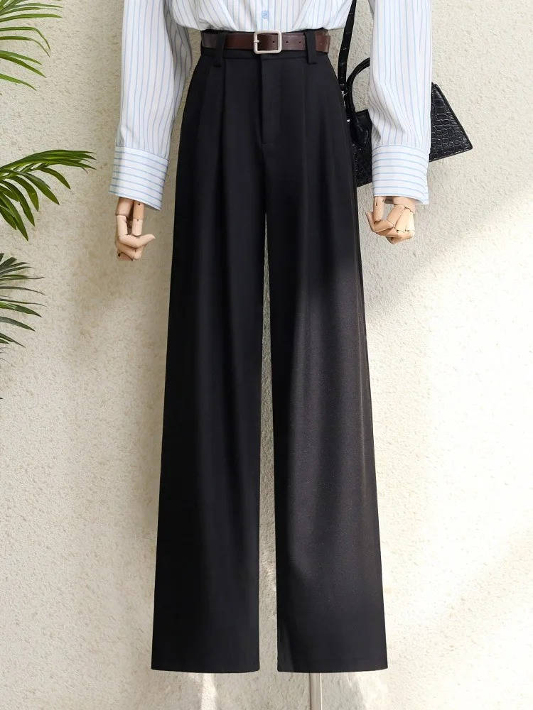 High Waisted Wide Leg Trousers