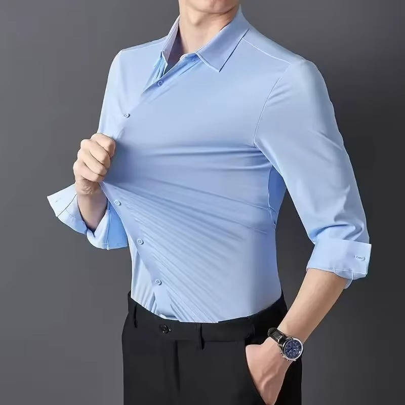 Men's Ultra Stretch Shirt Long Sleeve Winkle Free