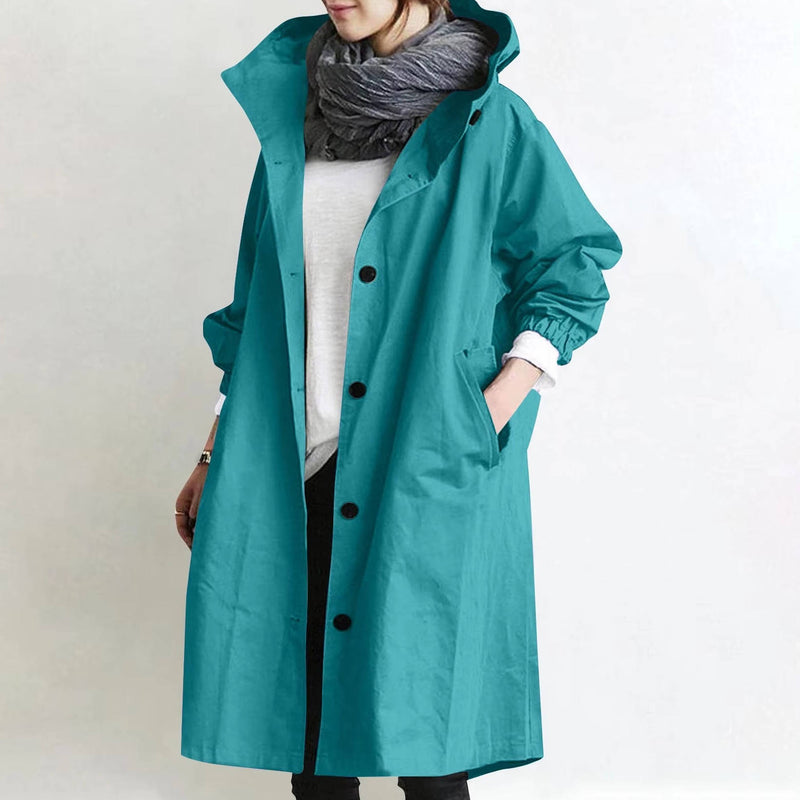 Oversized Women's Waterproof Trench Coat