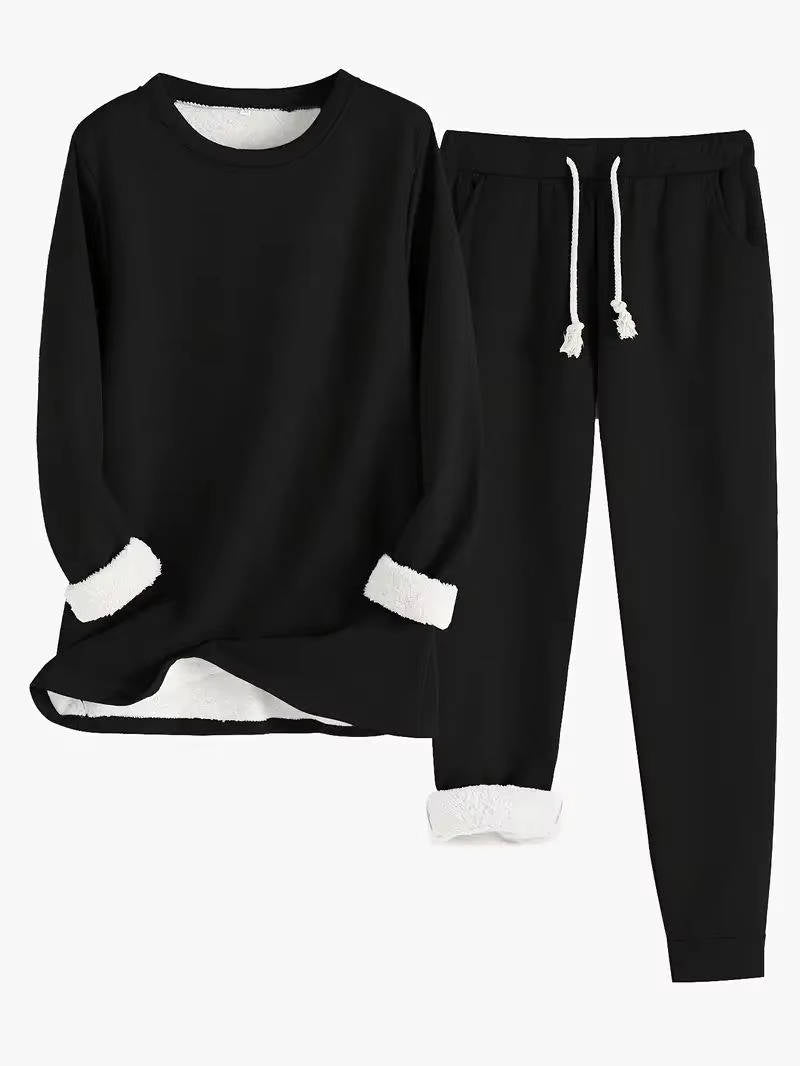 Women's Fleece Lined Sweatsuit Set