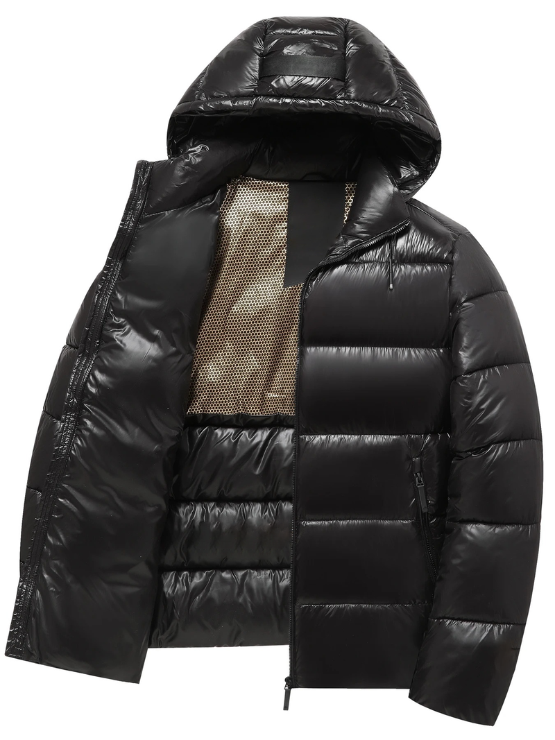 Men's Puffer Jacket With Hood Waterproof