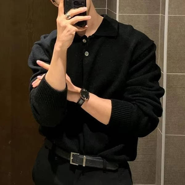 Long Sleeve Korean Sweater for Men