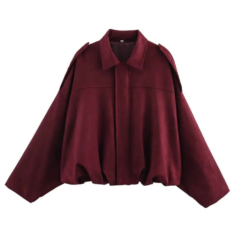Women's Cropped Jacket with Collar