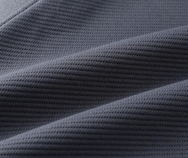 Men's Premium Textured Tracksuit Set With Stand Collar