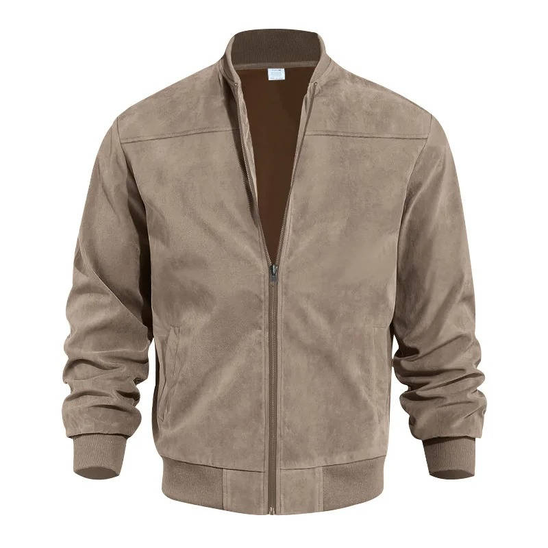 Suede Bomber Jacket For Men
