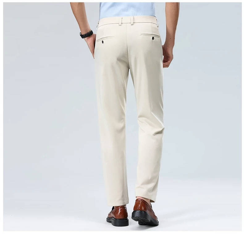 Men's Lightweight Stretch Slim Fit Dress Pants