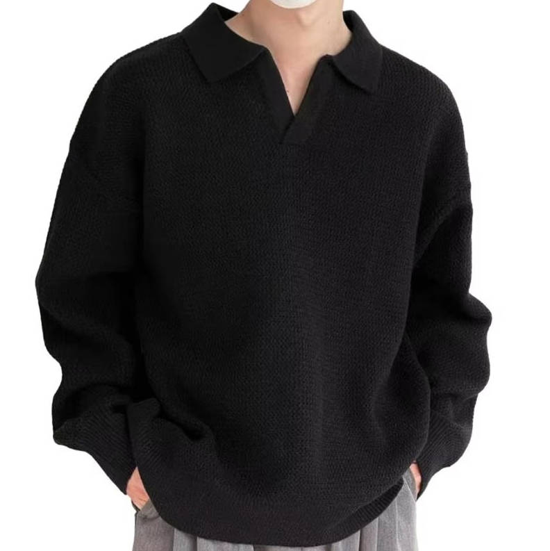 Men's Sweater Polo Long Sleeve
