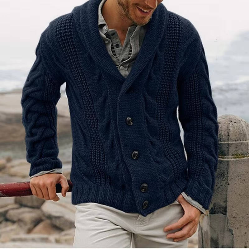 Men’s Knitted Cardigan Sweater
