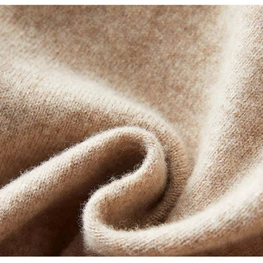 Men's Classic Crew Neck Sweater With Mock Collar Detail
