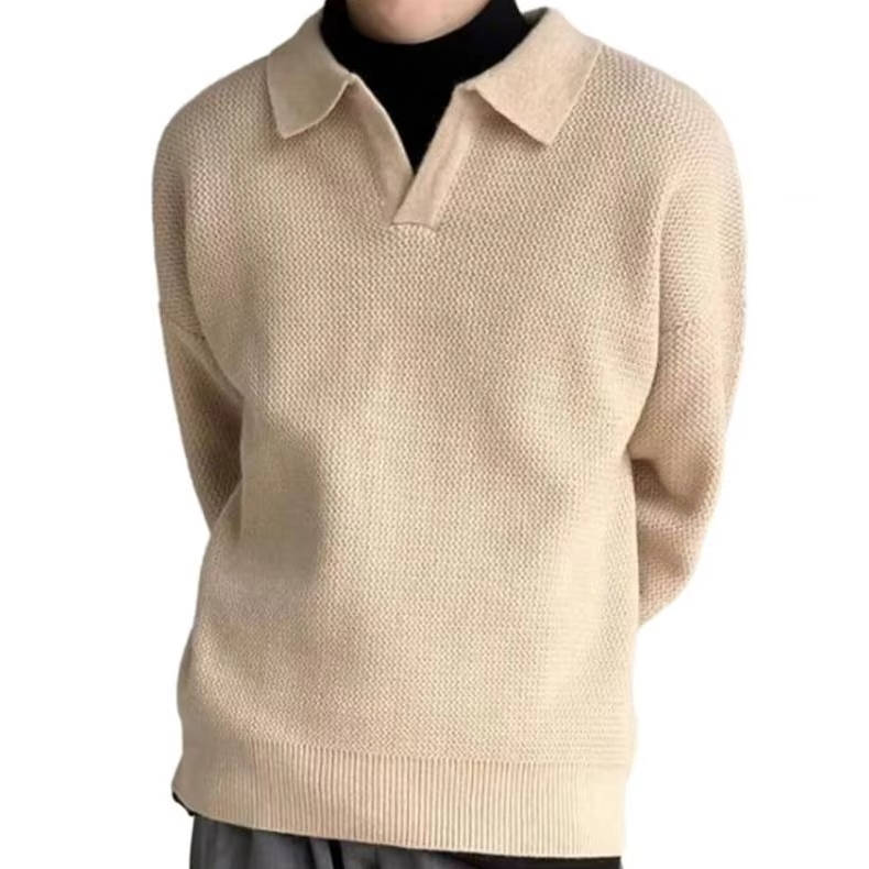 Men's Sweater Polo Long Sleeve
