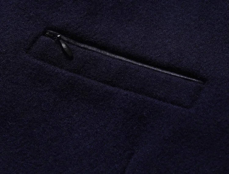 Men's Wool Coat Stand Up Collar