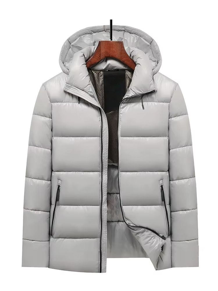 Men's Puffer Jacket With Hood Waterproof
