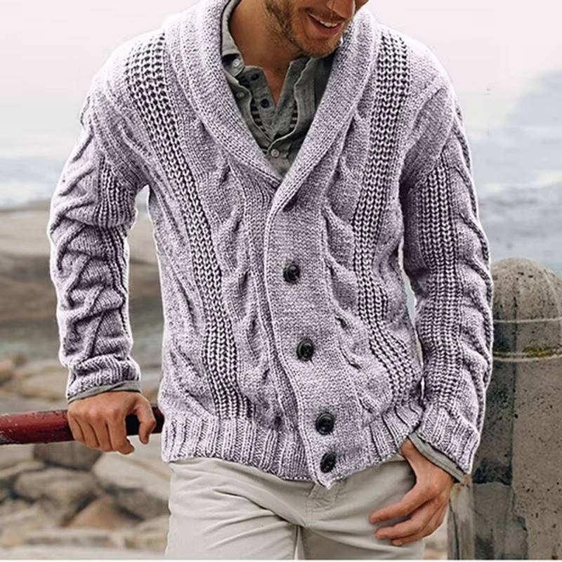 Men’s Knitted Cardigan Sweater