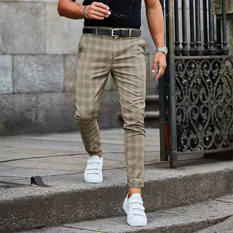 Men’s Casual Checkered Pants