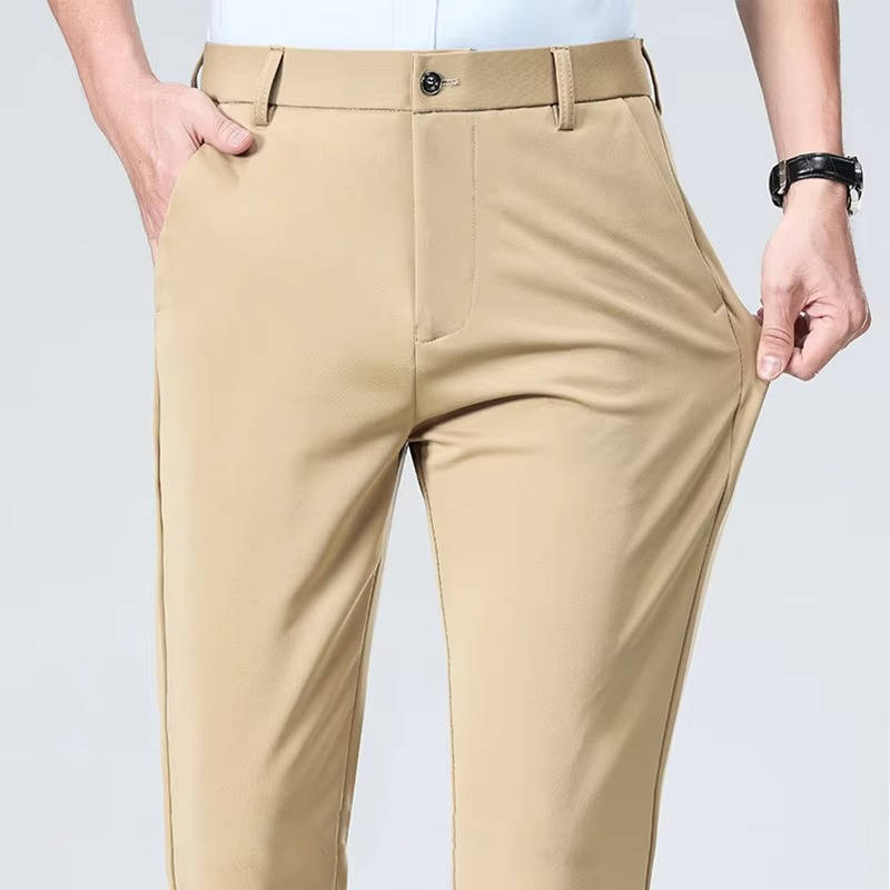 Men's Lightweight Stretch Slim Fit Dress Pants