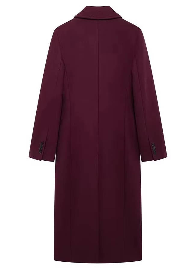 Women's Long Double Breasted Overcoat