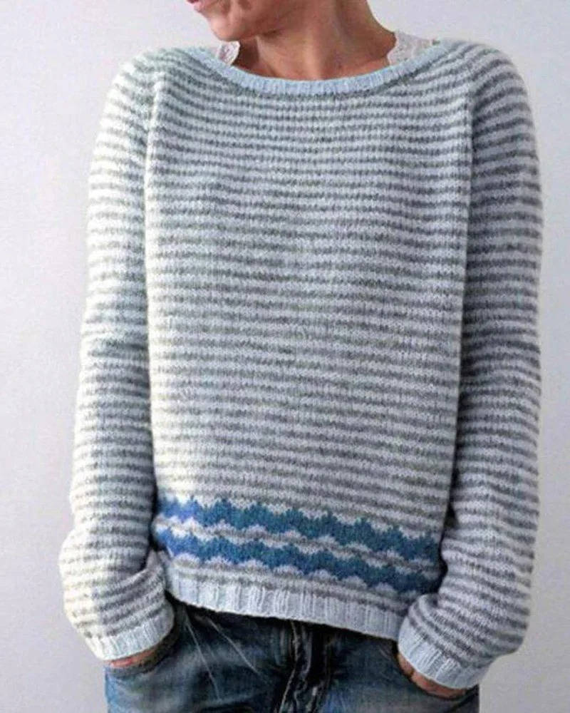 Women's Soft Wool Sweater Nordic Inspired