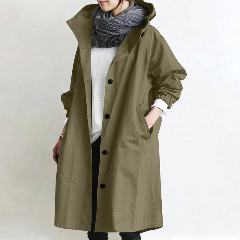 Oversized Women's Waterproof Trench Coat