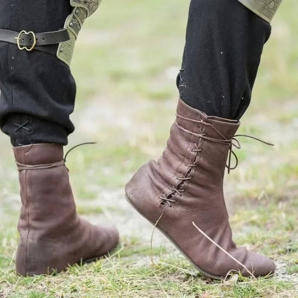 Medieval Viking Leather Boots