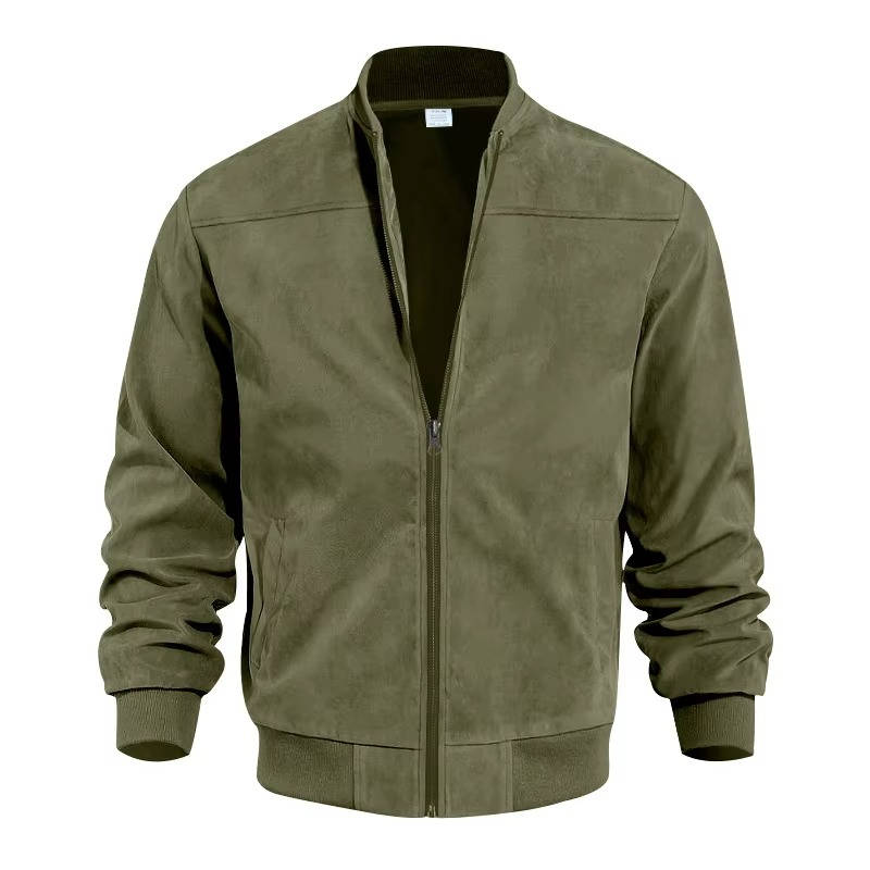 Suede Bomber Jacket For Men