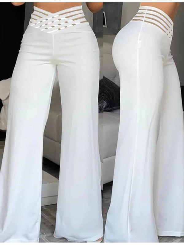 Women's High Waisted Flared Pants