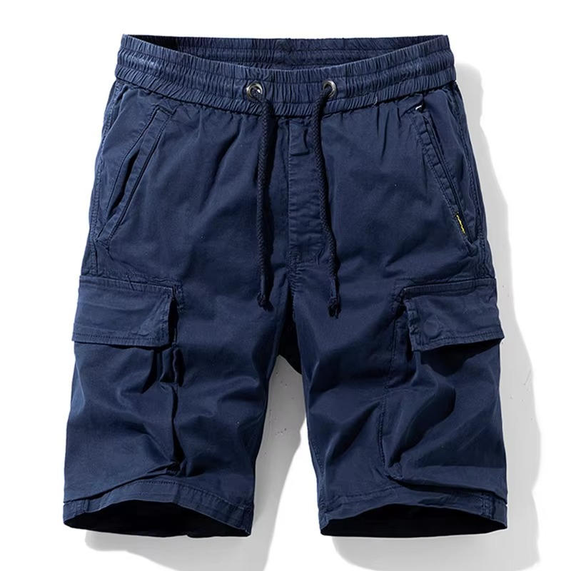 Men Summer New Multi Pockets Cotton Cargo Shorts