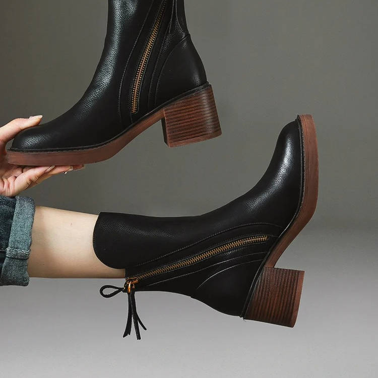 Women's Leather Ankle Boots