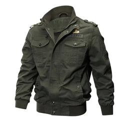 Military Patch Bomber Jacket