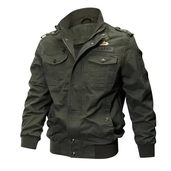 Military Patch Bomber Jacket