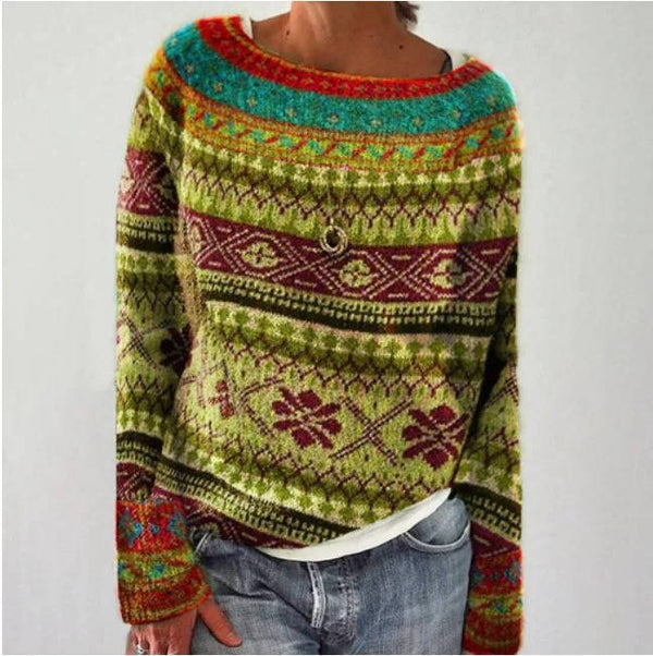 Women's Soft Wool Sweater Nordic Inspired