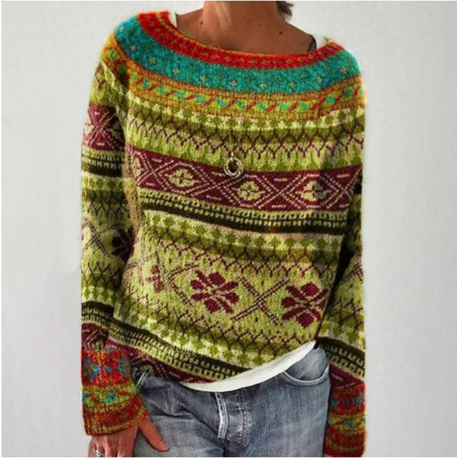 Women's Soft Wool Sweater Nordic Inspired