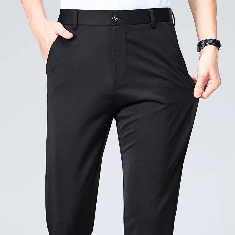 Men's Lightweight Stretch Slim Fit Dress Pants