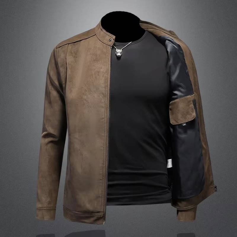 Men’s Matte Leather Jacket