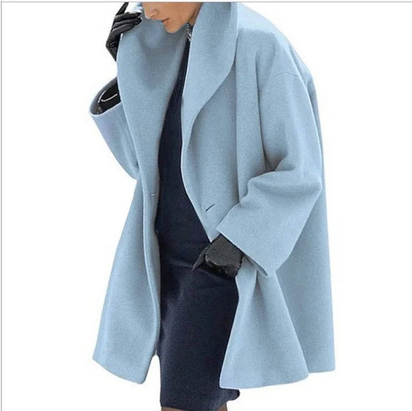 Women's Wool Blend Cocoon Coat