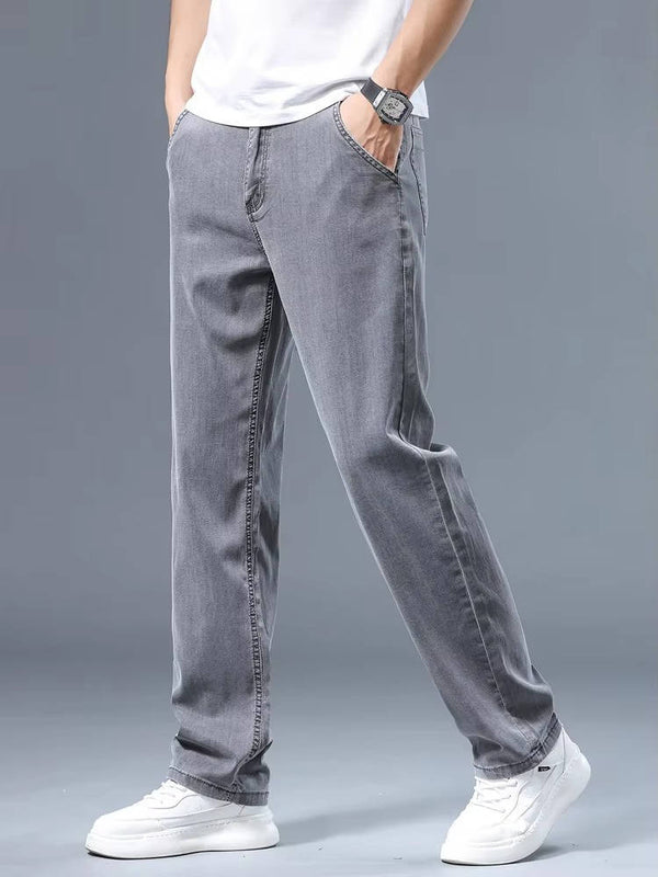 Men's Lyocell Cooling Gray Jeans