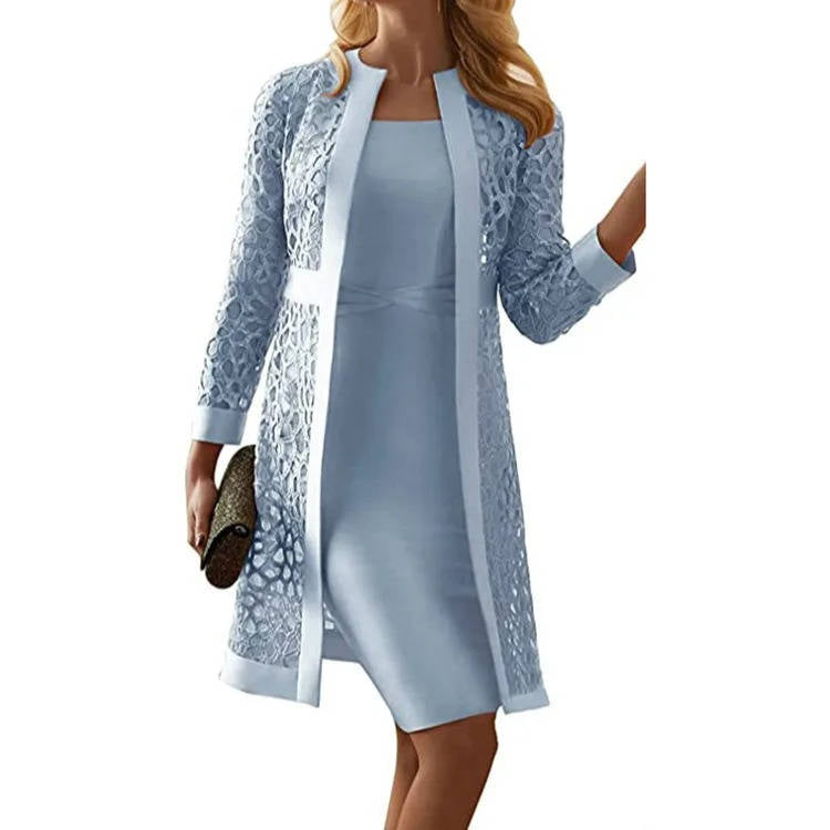 Mother of Bride Dress and Lace Jacket