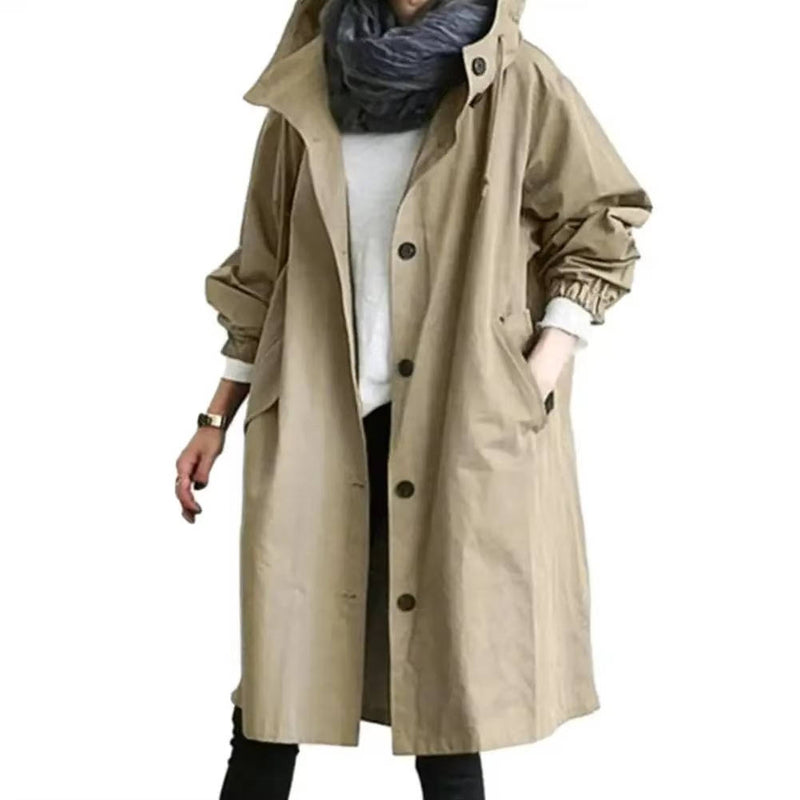 Oversized Women's Waterproof Trench Coat