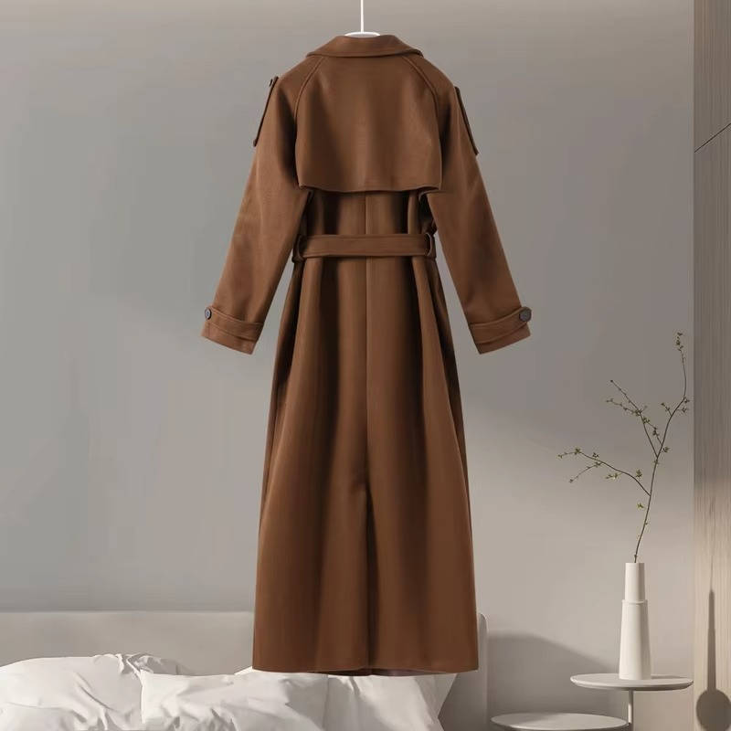 Women Oversized Long Trench Coat