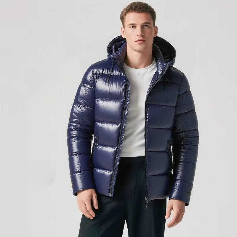 Men's Puffer Jacket With Hood Waterproof