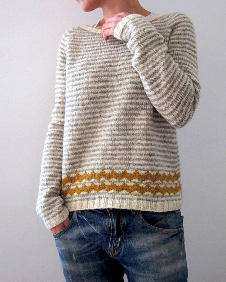 Women's Soft Wool Sweater Nordic Inspired