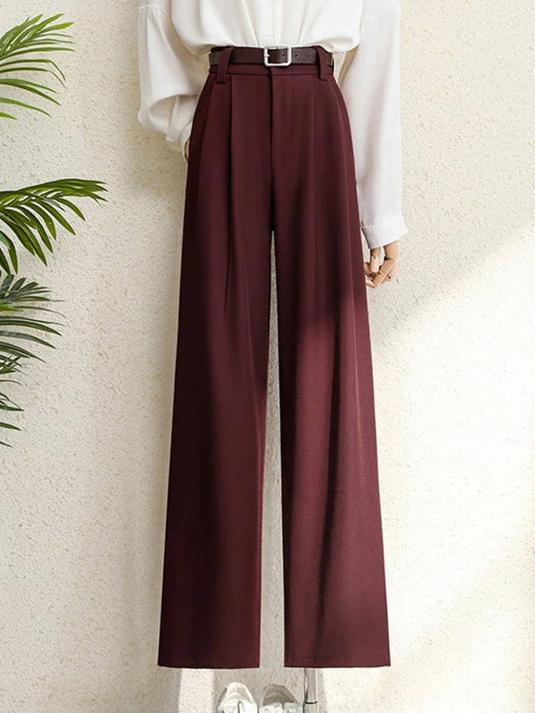 High Waisted Wide Leg Trousers