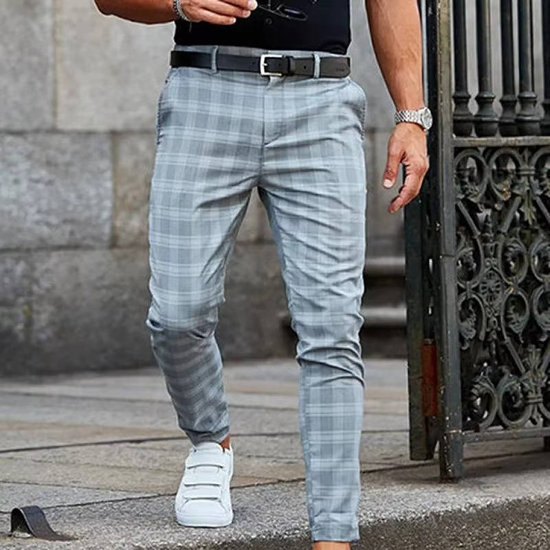Men’s Casual Checkered Pants