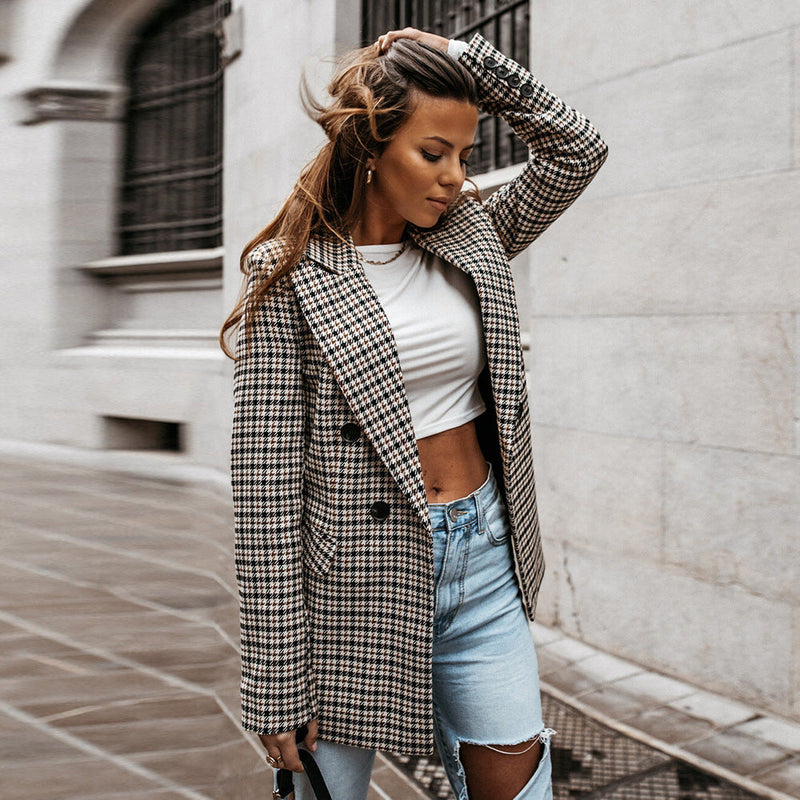 Eithne - Checkered Blazer For Women